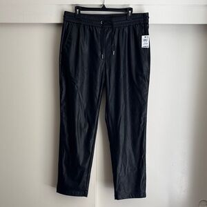 Black Pleather Pants Size Large INC International Concepts